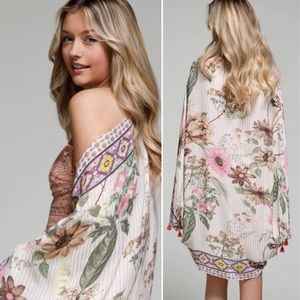 Ruggine Moroccan Flower Cocoon Kimono